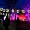 Zum zweiten Mal findet der Christmas Garden in Augsburg statt. Er ist noch bis 6. Januar geöffnet. 