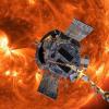 Die Computergrafik zeigt die «Parker Solar Probe»-Sonde auf dem Weg zur Sonne. (Handout)