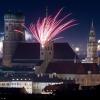 Wie in München wurde vielerorts ein Feuerwerk gezündet.