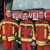 Das Führungsteam der First Responder Affing (von links): Thomas Eichmayr, Georg Hartl (beide stellvertretende Leiter) und Leiter Christian Dietrich.