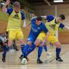 Der FSV Reimlingen um Spielertrainer Dominik Kohnle (in Blau) will am Montag mindestens ins Halbfinale des Futsal-Kreisfinales.