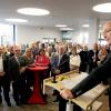 Bürgermeister Franz Feigl konnte rund 200 Gäste beim  Neujahrsemfpang im Königsbrunner Rathaus begrüßen. Die Banana auf dem Rednerpult nutze er als einprägsames Motiv, als er mitteilte, dass Königsbrunn jetzt den Titel "Fair Trade Stadt" tragen kann.  -   - 