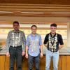 Die neuen Schützenkönige von Hubertus Walchshofen: (von links) Michael Lechner, Matthias Wolf und Marco Held. 