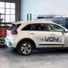 Das Berliner Start-up Vay Technology rüstet in Las Vegas Elektroautos von Kia für den Fernsteuer-Betrieb auf.