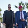 Der designierte US-Präsident Donald Trump mit Elon Musk vor dem Start des sechsten Testflugs der SpaceX Starship-Rakete.