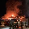 Das Parkhaus am Bahnhof in Bad Wörishofen stand am Freitag, 10. Januar, lichterloh in Flammen.