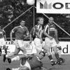 ... Sven Löhner (links) und Benjamin Doll (am Boden) im Duell mit den
Aindlingern (von links) Klaus Köbler und Alexander Dürr.