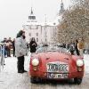 Nicht gerade zimperlich: Michael Götzelmann und Kimmi-Mika-Sven Heimbach aus Bad Mergentheim nahmen mit ihrem MG A Cabrio an der 1.
Langenburg Classic Winterrallye teil.