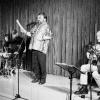 Musiker, Trommler, Sänger: Die Kabarett-Gruppe MTS gastierte in der Aula der Mellrichstädter Realschule. Im Bild (von rechts) Herbert Treichel, Thomas
Schmitt und Mike Schafmeier.