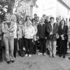 25 Jahre Caritas-Sozialstation St. Veronika in Münnerstadt: Vor dem Dankgottesdienst stellte sich der Leiter der Organisation, Josef Reichert (Siebter von
rechts) mit der Hälfte seines Mitarbeiterstammes zum Erinnerungsfoto.