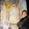"Ministrantenträume" ist für die Hammelburger Malerin Sylvie Scherpf
eines der schönsten Bilder der Höfling-Ausstellung.