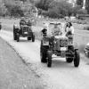Eine Parade von alten Traktoren aus der Anfangszeit der motorisierten Landwirtschaft war Blickfang beim
Kreismusikfest in Michelau.