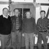 Die geehrten Mitglieder für 25 Jahre Treue bei der
Eigenheimervereinigung Maßbach (von links): Karl Neufang, Helmut Fuhl und Heinz Röder,
zusammen mit dem Vorsitzenden Matthias Göllnitz. Nicht auf dem Bild
sind Frieda Hack, Georg Harbeith, Günther Hochrein und Albrecht
Wenzel.