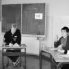 Heftig diskutiert wurde beim Schulverbundsentscheid bei "Jugend debattiert". Hier im Bild (von links nach rechts) Alma Mujanovic, Florian Exner, Oliver
Cholotta und Julia Grübel.