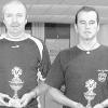 Clubmeister der Hollschter Sportkegler wurde Anton Hoch (links). Marco
Reisner kam auf Platz drei.