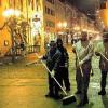 Helfer der Ahmadiyya-Gemeinschaft werden dieses Jahr bereits zum
7. Mal beim Saubermachen in der Silvesternacht dabei sein. ARCHIVBILD
