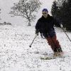 Ski heil im Landkreis Kitzingen: Die Aufnahme entstand am Mittwoch in Langenberg.