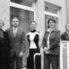 Der neu eröffnete Bewerbungsservice-Laden für Schweinfurter in der
Rittergasse 5. Bei der Eröffnung (von links): OB Gudrun Grieser, bfz-Leiter
Wolfgang Braun-Müller sowie Anja Barchmann, Elke Rosenberger und
Manuela Schwab vom bfz, die Bewerbungsservice und -shop betreuen.