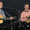 Wie auch das Trio "Landleben" brachten zwei Hammelburger, genannt die "Die Schoppenhauer"
alias Horst Manninger (links) und Walter Graf das Publikum im Waltershäuser Bräustüble zum
Toben. Fränkischer Dialekt wurde in musikalischer Form einzigartig dargeboten.