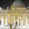 Der Petersdom bei Nacht.
