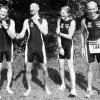 So viel Spaß macht Triathlon: Das Mellrichstädter Quartett mit (von links) André Lickart, Bernd Fiedler, Daniela
Volkheimer und Thomas Pfennig.