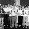 Im Rahmen der Feier zum 100-jährigen Bestehen des Schützenvereins Partenstein wurden die Sieger des
Ortspokalsschießens in der Turnhalle durch den 1. Schützenmeister Heinz Gillner (links) und den Sportleiter Bernd Gläser
(hinten rechts) geehrt.