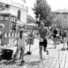Der Marktplatz in Hofheim war Durchgangsstation und Zielraum des 17. Triathlons. Trotz des harten Pflasters
waren die Triathleten von der Atmosphäre der "guten Stube" begeistert.