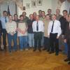 Ehrende und Geehrte bei der Soldatenkameradschaft in Oberleinach: (von links) Bürgermeister Uwe Klüpfel, Anton Fischer, Wolfgang Dittmann, Ludwig Krämer, Stefan Rügamer, Roland Deckert, Wolfgang Mohr, Thomas Mohr, Bruno Warmuth, Martin Amrehn, Matthias Rügamer, Alois Schmitt, Klaus Rathmann, Vorsitzender Norbert Weckesser, Klaus Küffner, Wolfgang Schuckert, Siegfried Amrehn und Franz Mützel.