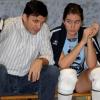 Zeigte, wo's lang geht: Karbachs Trainer Stipe Stipanovic (hier mit Celine Rausch) hatte im Spiel gegen Nürnberg alle Hände voll zu tun, denn die
Leistung seiner Mannschaft war einmal mehr nicht stabil.
