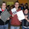 Voller Tatendrang sind die drei Geschäftsführer des "Learn &
Fun"-Projektes an der Hammelburger Hauptschule (von links): Christina Metz,
Thorsten Schmelz und Christina Sell.