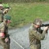 Mit der Maschinenpistole musste im Wettkampf um den
Kommandeurs-Pokal beim Traditionstreffen der ehemaligen Hammelburger
Panzersoldaten geschossen werden.