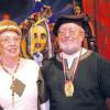 Noch ein Landrat: Waldemar Zorn mit Gattin Finny. In früheren Jahren war der Repräsentant des Landkreises Würzburg auch als Sitzungspräsident bei den Hettschter Häracha aktiv.