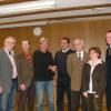 Der neue Vorstand der Höchberger Werbegemeinschaft (von links): Heinz Klaffke, Thomas Albert, der neue Vorsitzende Karl-Heinz Hupp, sein Vorgänger Martin Guckenberger, Bürgermeister Peter Stichler, Tina Wiesen, Michael Heinz.