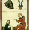 Die Ausstellung über das Nibelungenlied im Kloster Bronnbach zeigt 20 dieser Darstellungen in Transparentdruck, der die Bildtiefe und Farbkonturen verstärkt.