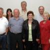 Ehrungen treuer Mitglieder beim TSV Bad Kissingen. Im Bild von links Wolfgang Eyrich, Eckhard Schlicht, Monika Albert, Karl Muth, Josef Kiesel, Isolde Anstötz, Manfred Böse, Hildegard Hahn sowie 2. Vorsitzender Heinz-Jürgen Schneider, der zusammen mit Gustav Streng die Ehrung vornahm.
