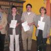 Ehrungen für 30 Jahre beim Lohrer Reitverein: (von links) Vorsitzender Günter Koser, Gerlinde Merz, Herr Martin (für Petra Amir-Martin), Helgard Reinert (für Michaela Reinert).
