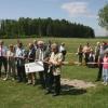 Eine Symbiose von Grenze, Denkmal- und Naturschutz: Auf dem Areal des deutsch-deutschen Freilandmuseums wurde der Denkmal- und Naturlehrweg von Stefan Labus, Hiltrud Weth-Bauer, Kurt Mauer, Dr. Stefan Winghart, Andreas Erhard und Ralf Luther (von links) eröffnet.