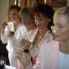 Die vier Weinladies beim Anti-Retronasalen-Geruchsparcours (von rechts): Heike Philipp, Claudia Rottner, Sabine Koch und Eva Herrmann.