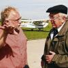 Markus Wollmann, Kantor in Bad Brückenau und Pilot, flog Weihbischof Helmut Bauer über die Diözese.