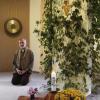 Kurseelsorger Pfarrer Siegfried Bauer in seinem Meditationsraum.