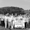 Gut gelaunt, der Kastelruther Spatzen-Fanclub Haßberge/Steigerwald mit der Vorsitzenden Ingrid Weiß (Zweite von links) und Schriftführer Florian Liebenstein (Zweiter von rechts).