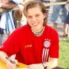 In Birkenfeld zu Gast: Katharina Baunach, Fußballerin des FC Bayern München mit Wurzeln in Homburg.