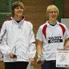 Freuen sich über Silber im Doppel bei der bayerischen Badminton-Meisterschaft: Fabian Hippold (links) vom BC Bad Königshofen und sein Münchner Partner Patrick Beier.