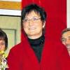 CSU-Bürgermeisterkandidatin Maria Wallrapp bei der Veranstaltung „Politik und Schwarzbier“ in Theilheim.