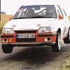 Gerrit Schmitt/Stefan Pfister aus Marktheidenfeld in ihrem Opel Kadett.