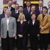Schweinfurt/Sommerach (sdi) Etliche Mitarbeiter der Mercedes-Benz-Niederlassung Mainfranken haben in Sommerach Betriebsjubiläum gefeiert. Darunter waren mit Heinz Schmitt, Magdalena Neun, Roland Mantel und Norbert Glaser auch einige Schweinfurter. Im Bild die Jubilare zusammen mit der Geschäftsleitung. Vorne von links: Heinz Schmitt (25 Jahre), Jürgen Pickel (25 Jahre), Heidemarie Schäfer (25 Jahre), Magdalena Neun (40 Jahre). Mitte von links: Hans-Joachim Bahr (40 Jahre), Horst Lurz (40 Jahre), Mathias Herrmann (25 Jahre), Roland Mantel (25 Jahre), Norbert Glaser (25 Jahre), Stefan Remling (25 Jahre), Martin Holzer (25 Jahre), Jan Suchanek (BRV Schweinfurt). Hinten von links: Thomas Kempf (BR Würzburg), Friedrich Ziska (Centerleiter Nutzfahrzeuge), Klaus Klüpfel (25 Jahre), Bernd Zierold (Direktor der Niederlassung Mainfranken), Klaus Langner (Centerleiter Schweinfurt), Lars Hansen (Kaufmännischer Leiter), Oliver Dörflinger (Centerleiter Pkw).