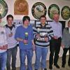 Treffsichere Gollhöfer Schützen (von links): Jochen Wagner, Stefan Wagner, Tobias Hain (Jugendschützenkönig), Michael Gebhardt (Schützenkönig), Gerhard Keller und Roland Guttroff.