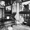 Fritz Erler: Musikzimmer der Villa Neisser in Breslau, 1898 (Aufnahme von 1908).