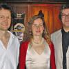 Zu einer musikalischen Reise mit dem Ehepaar Mozart nach Prag hatten (von links) Stefan Krischke, Monika Oser und Johannes Tappert am Sonntagnachmittag eingeladen.