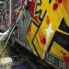 Graffiti-Sprayer verursachen viele Schäden. Die müssen mit hohem Aufwand reguliert werden, wie hier bei der Bahn. Werden Sprüher erwischt, müssen sie meist selbst ihre Schäden bereinigen.